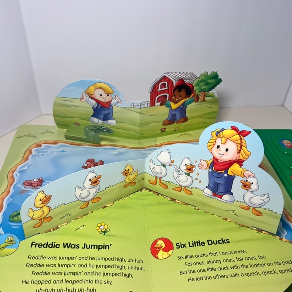 Vintage Fisher Price Little people Farm Pop Up Book With Sounds WORKING Eddie - Picture 5 of 8